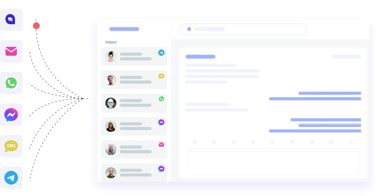Omnichannel inbox illustration